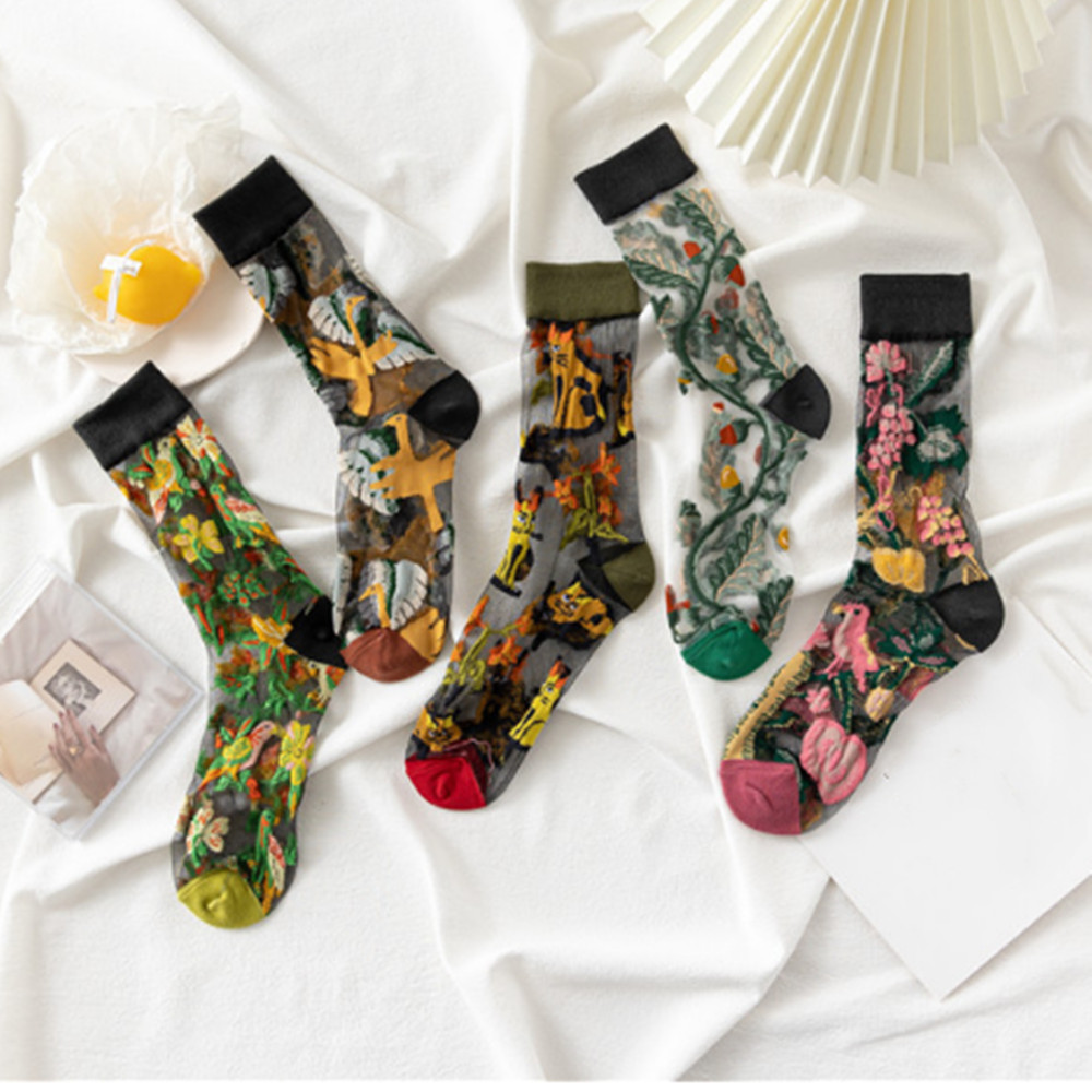 Invisibility Sock Loafer - Frau Spitze Blume kurze Socke dünne