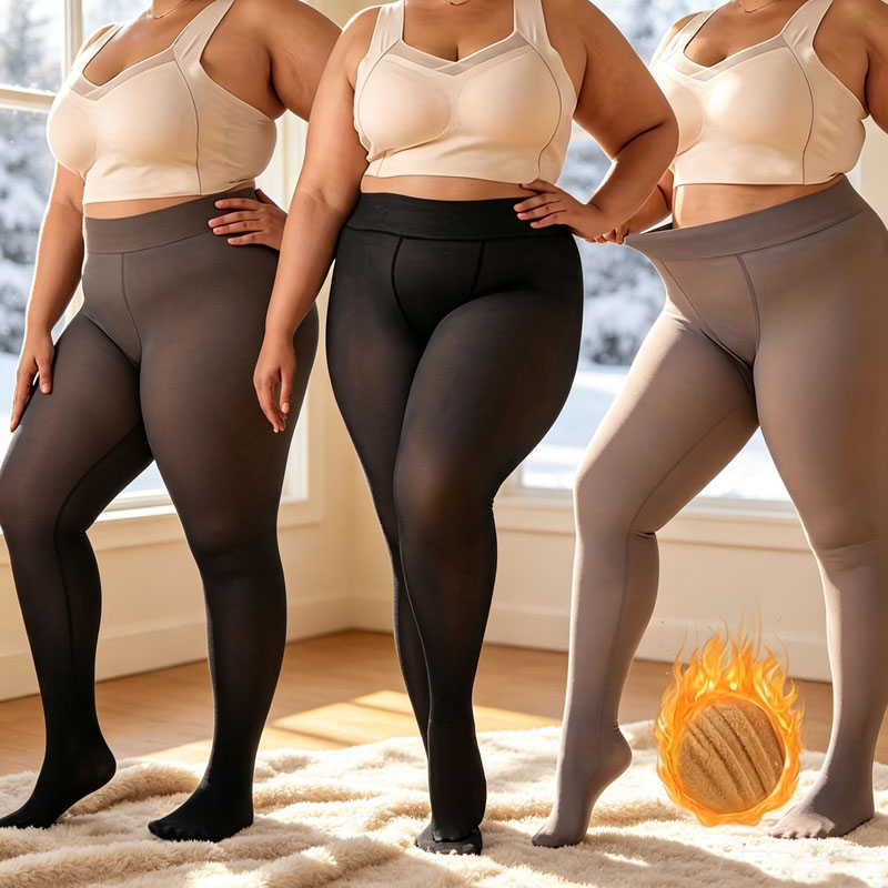 Tights Pantyhose Sheer - 1-2 Paar blickdichte, mit Fleece gefütterte