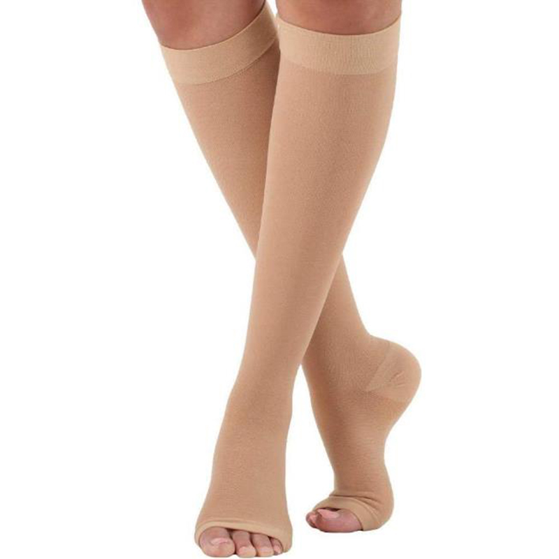 Compression Sleeve Calf - S-XL Kompression Strümpfe Stretch Offene spitze