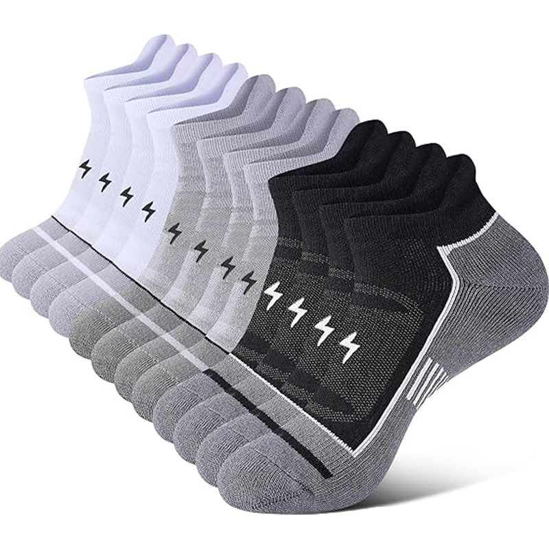 Athletic Sock Cushion - 6er-Pack Herren-Sportsocken, dick gepolstert, atmungsaktiv, feuchtigkeitsableitend,