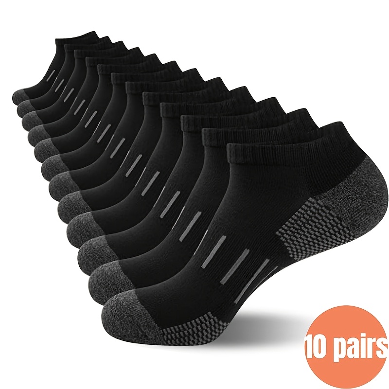 Ankle Sock Low Cut - 10 Paar Herren-Knöchelsocken, atmungsaktive Sport-Kurzsocken, dünne,