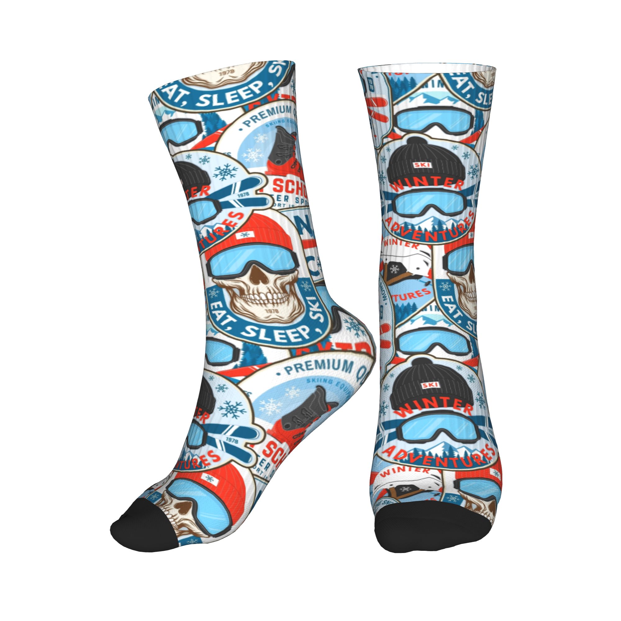 Vintage Red Blue Ski Club Sock – Dress Sock Men Bewertung und Preis