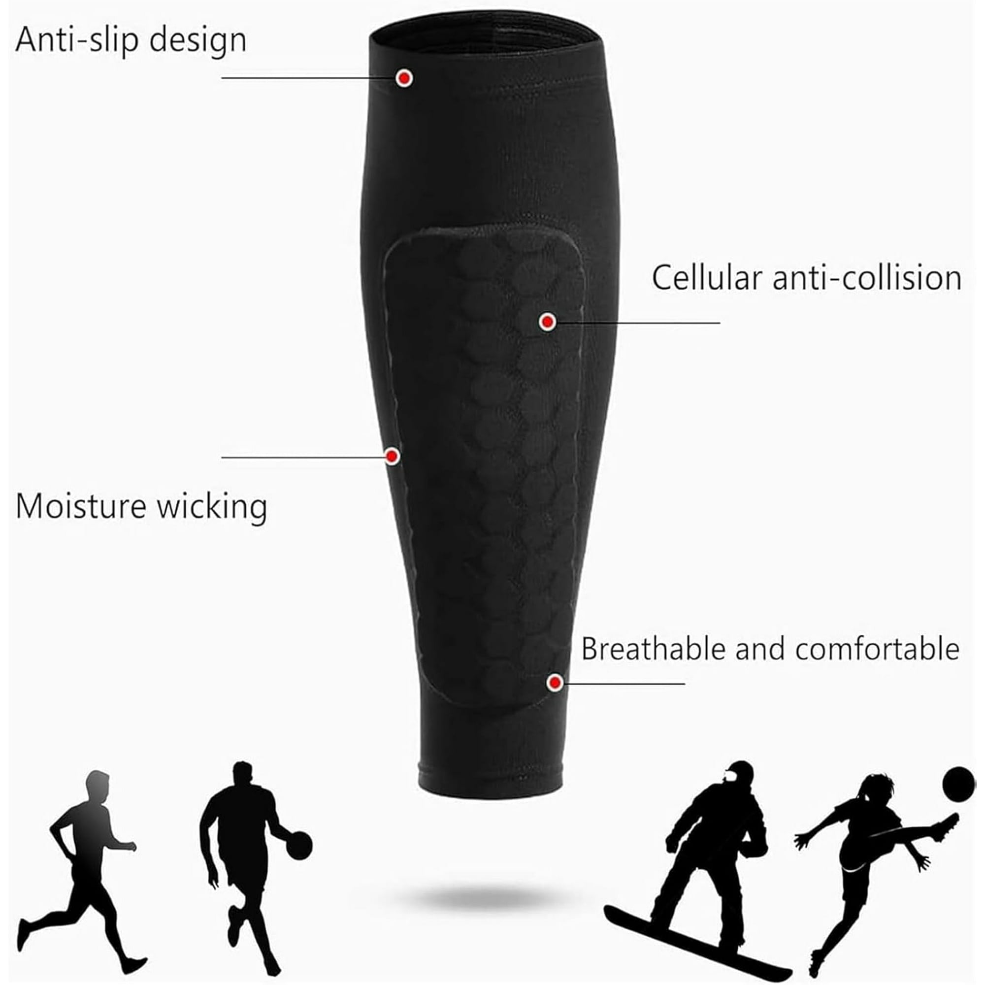 Fußball-Schienbeinschoner, Sch – Compression Sleeve Calf Bewertung und Preis