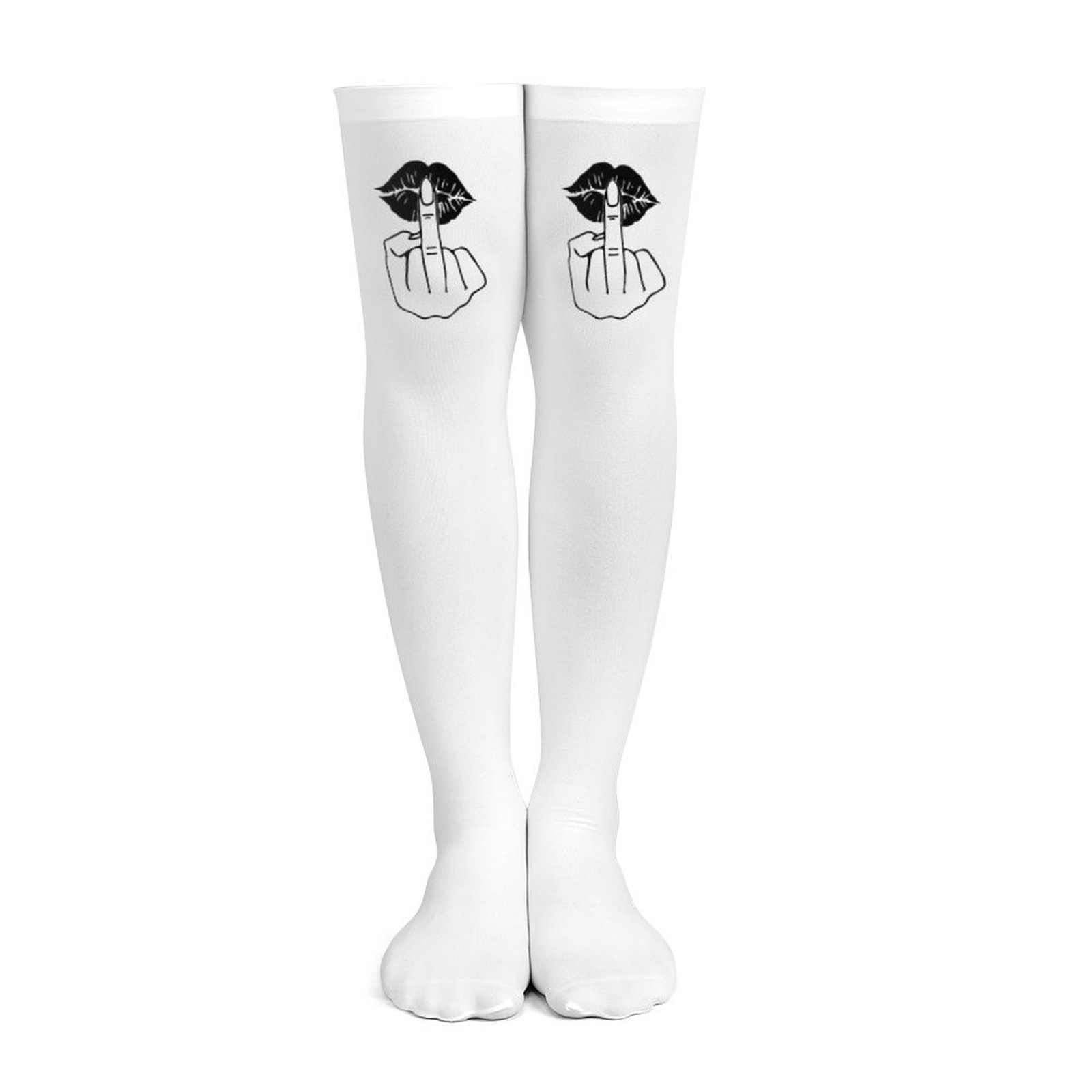 Weiße Damen-Overknee-Socken mi – Knee High Sock Women Bewertung und Preis