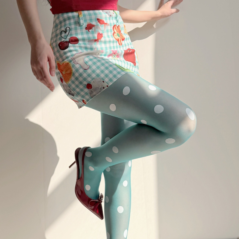 Retro Polka Dot Transparente S – Tights Pantyhose Sheer Bewertung und Preis