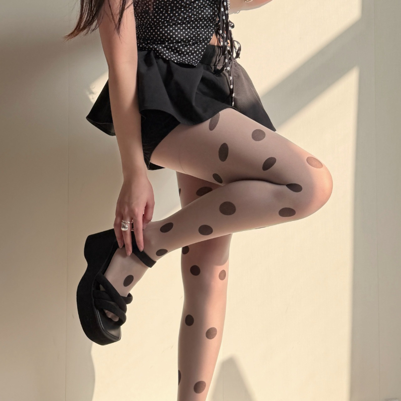 Retro Polka Dot Transparente S – Tights Pantyhose Sheer Bewertung und Preis