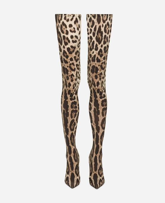 Sexy Leopard Overknee Stretch  – Knee High Sock Women Bewertung und Preis