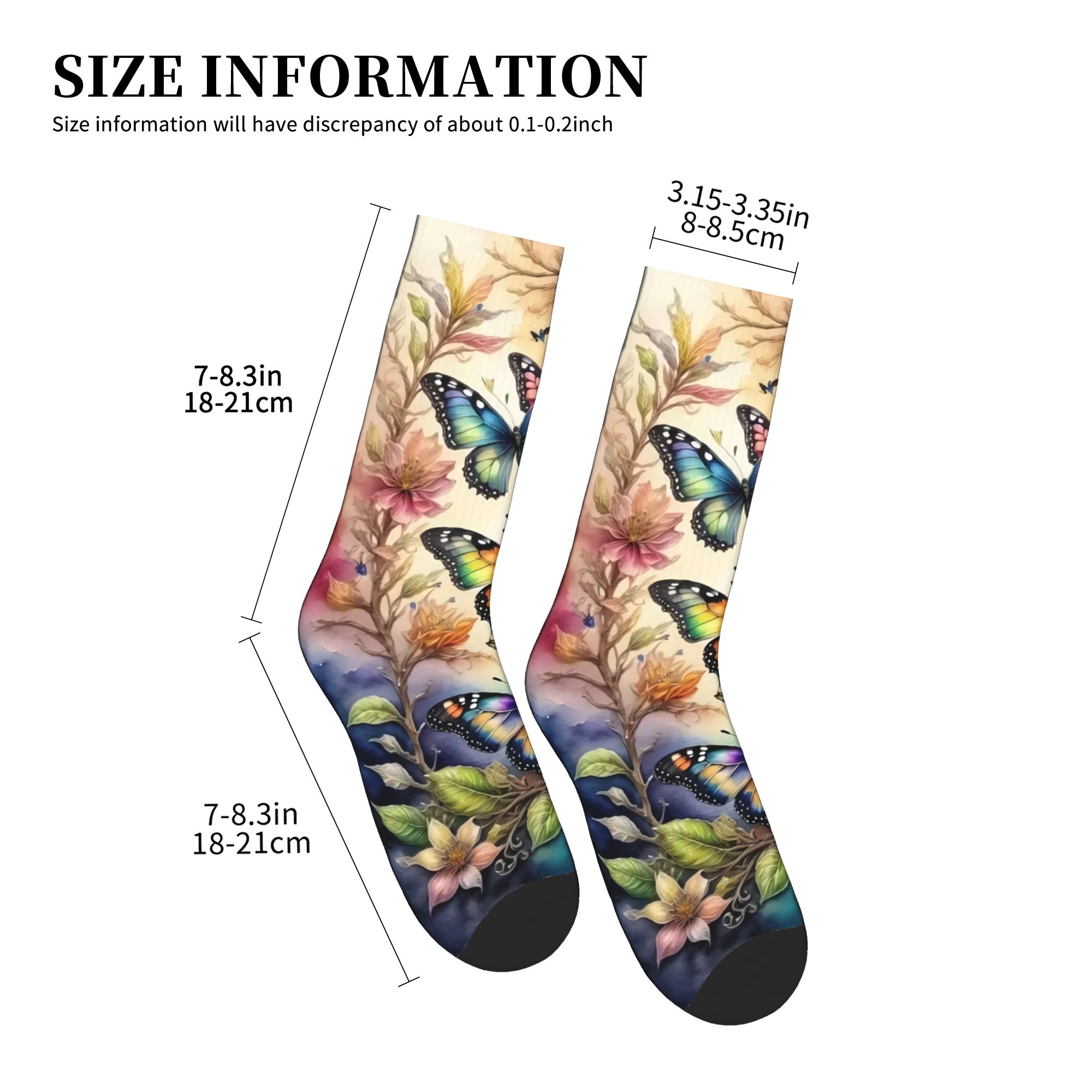 Bunte Schmetterlinge und Blume – Dress Sock Men Bewertung und Preis