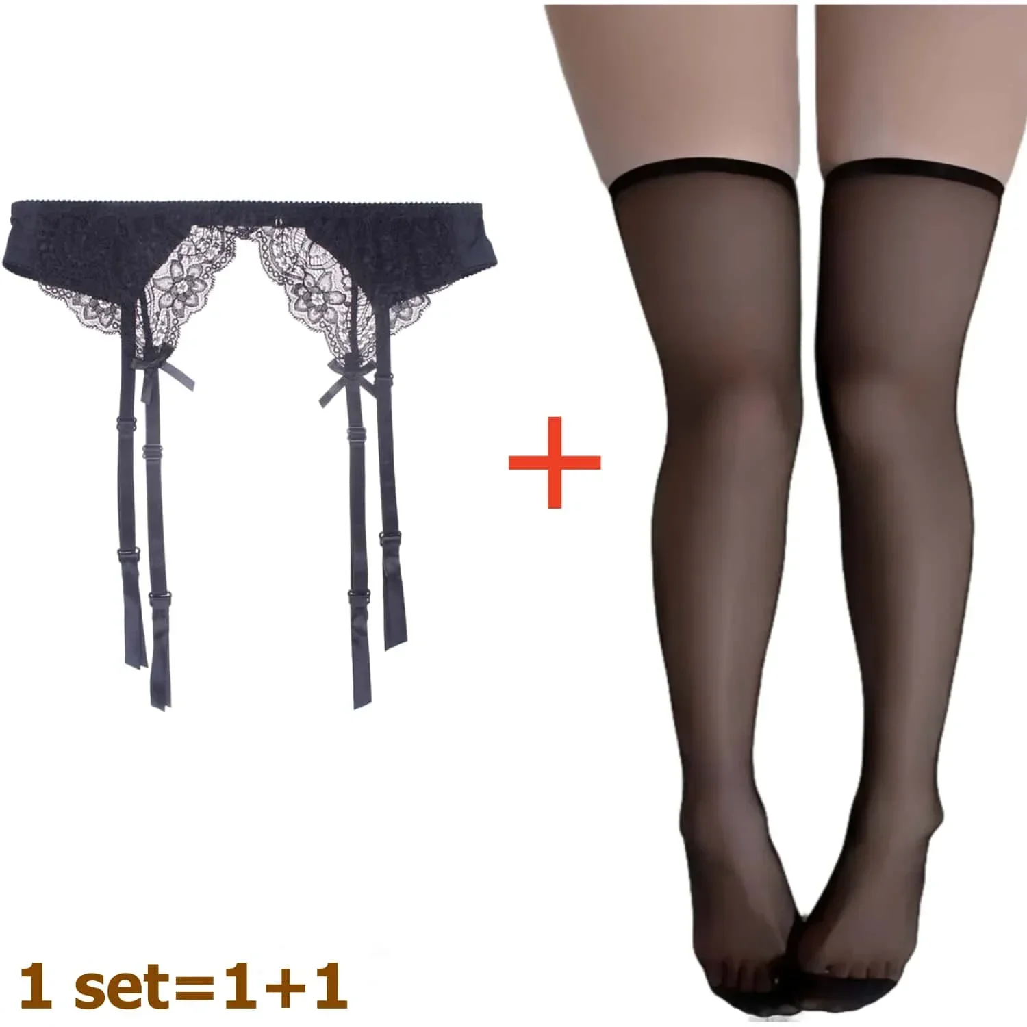 2-teiliges Damen-Set mit Spitz – Tights Pantyhose Sheer Bewertung und Preis