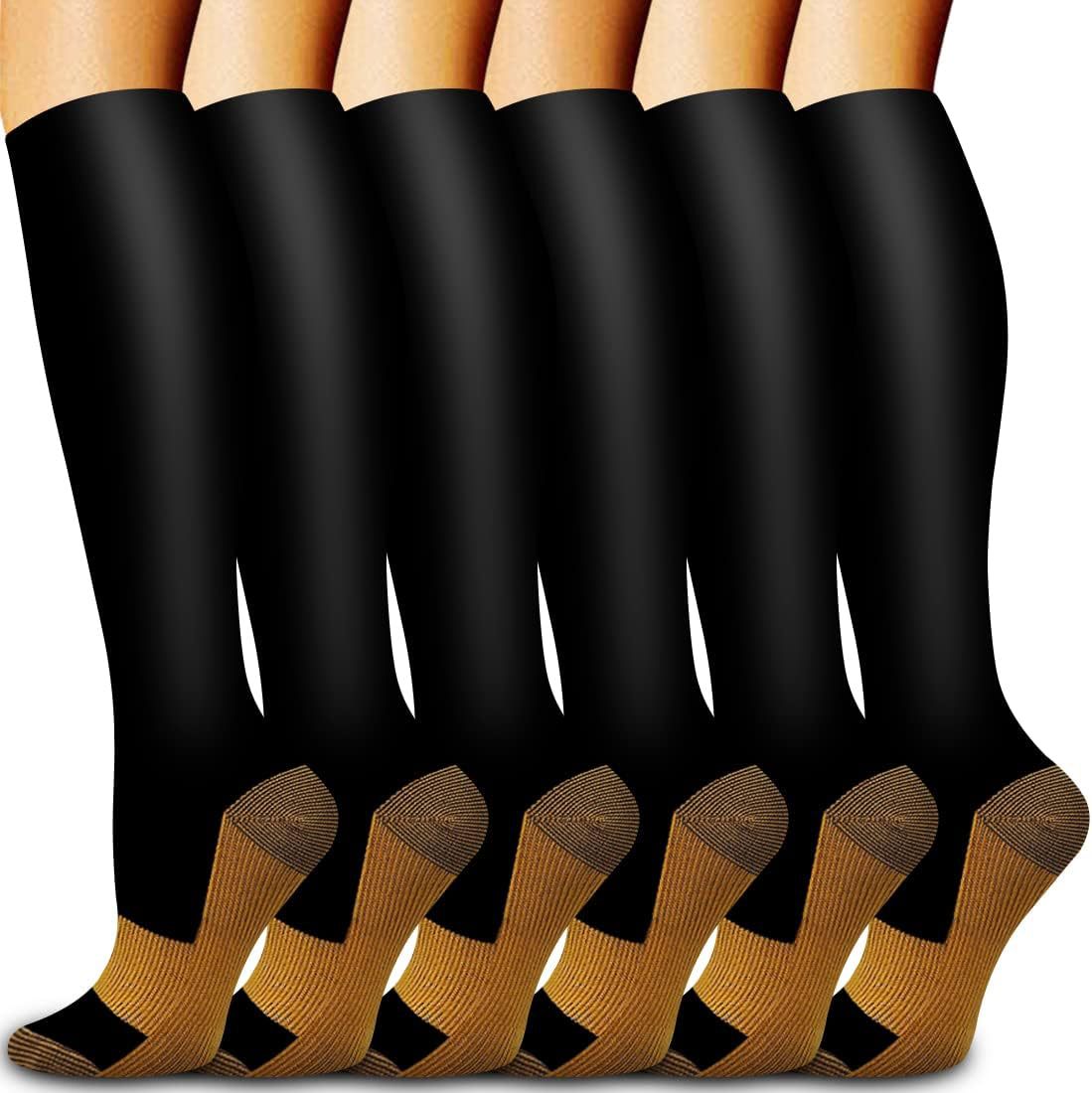 6 Paar einfarbige Kupfer-Kompr – Compression Sock Medical Bewertung und Preis