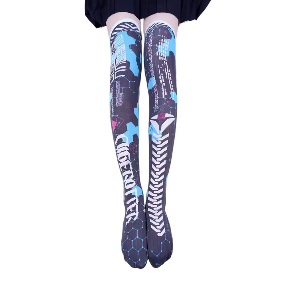 Anime Game Roboter AI Mech Str – Knee High Sock Women Bewertung und Preis