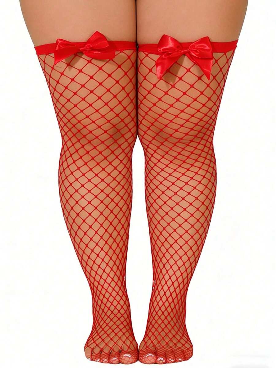 Netzstrümpfe mit Schleifendeko – Knee High Sock Women Bewertung und Preis